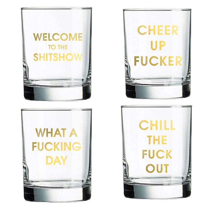 Welcome to the Shit show Rocks Glass