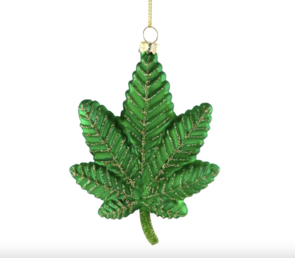 Weed Leaf Ornament