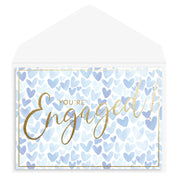 Engaged Hearts Engagement Card