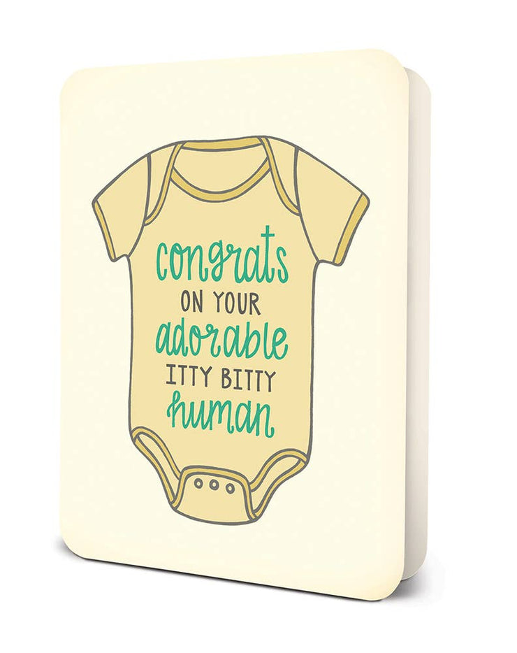 Itty Bitty Human Deluxe Greeting Card
