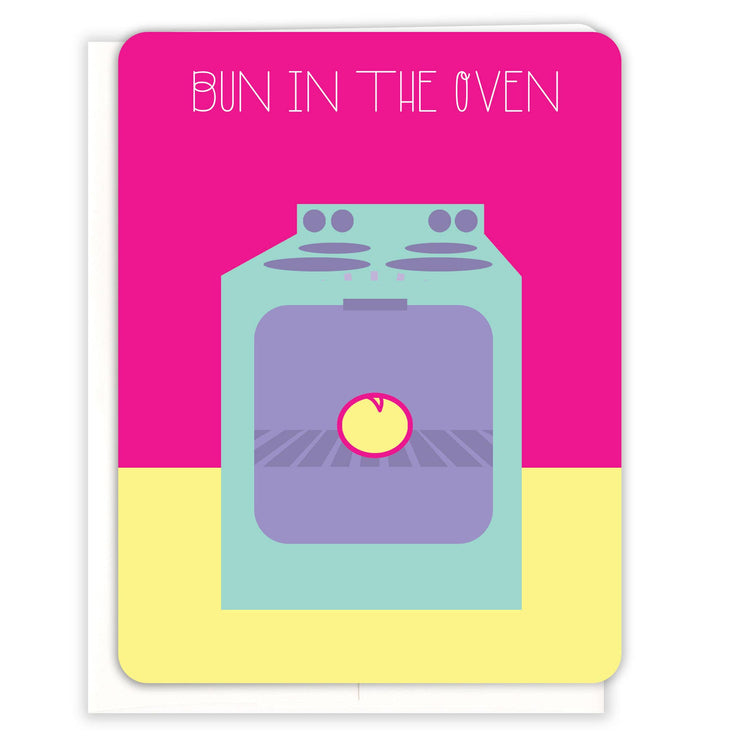 Bun in the Oven Pregnancy Card - One Strange Bird