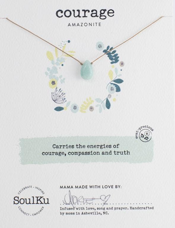Amazonite Soul-Full of Light Necklace for Courage - SFOL5