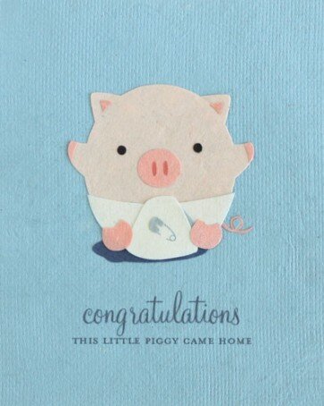 Little Piggy Congrats - One Strange Bird