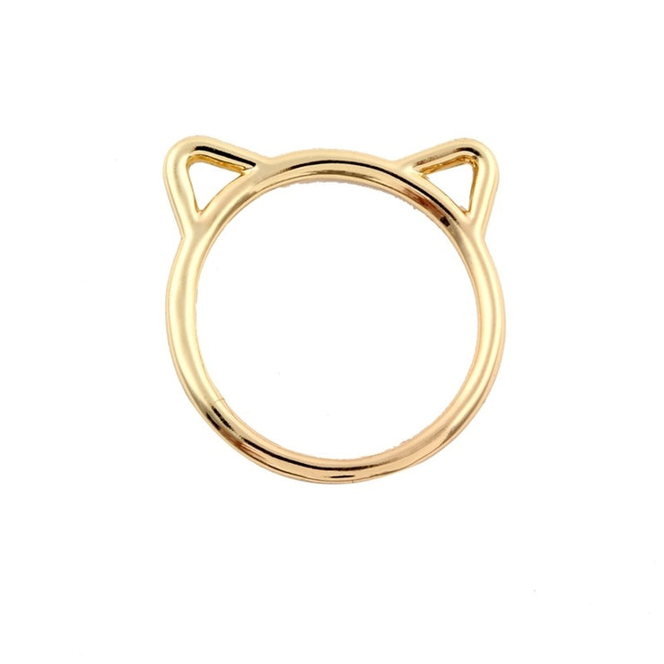 Gold Cat Ears Ring - One Strange Bird