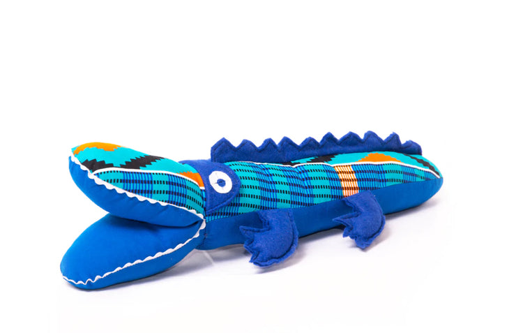 Crocodile Toy Blue