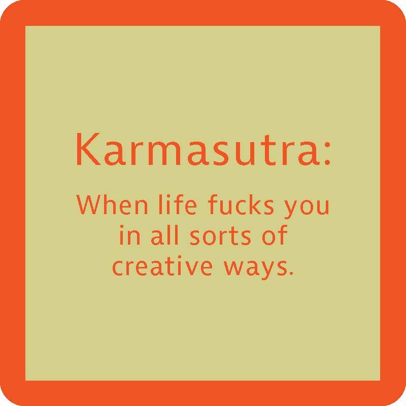COASTER Karmasutra | Funny Party Gift | Home Bar Decor