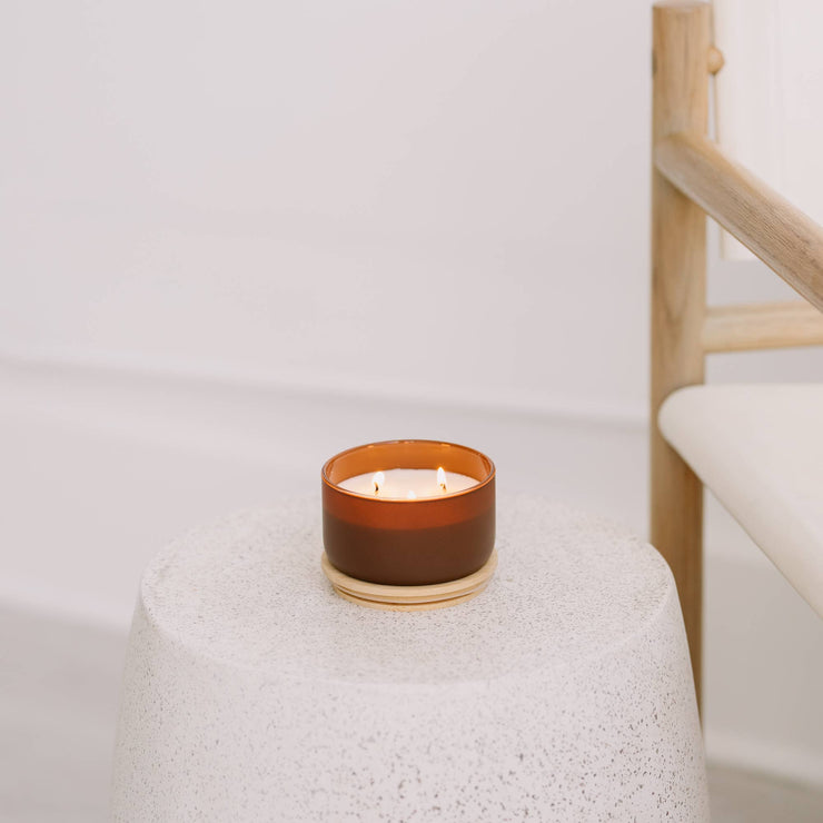 Mahogany + Cashmere - 7 Ounce Three Wick Soy Candle