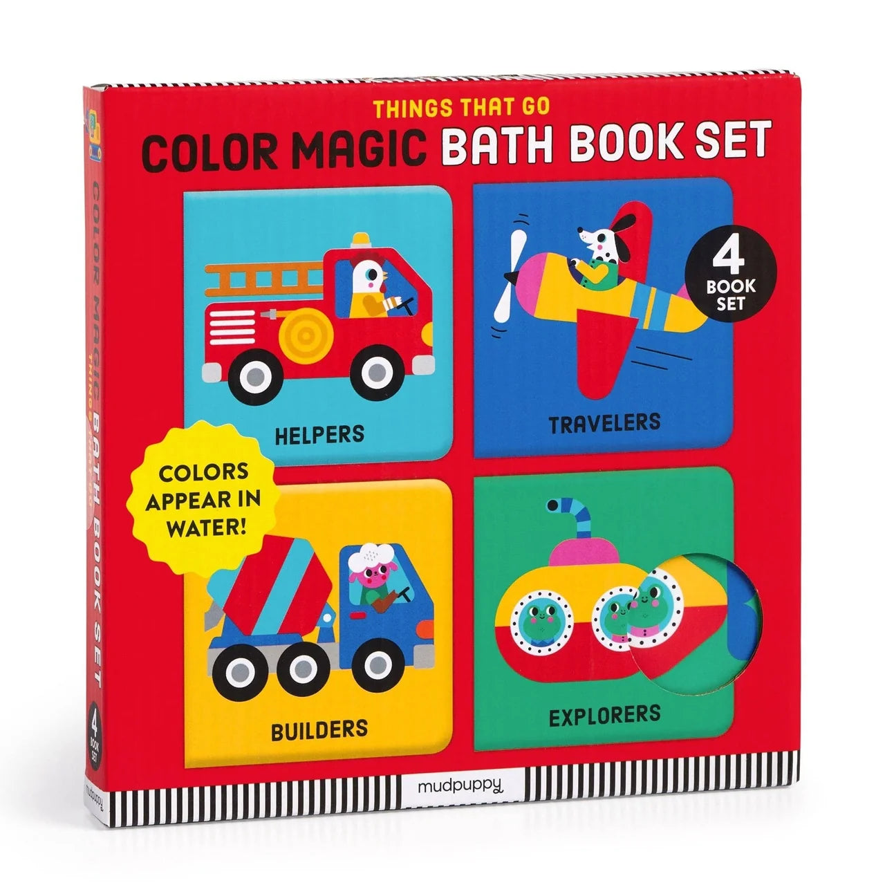 Color Magic Bath Book Set - Things That Go