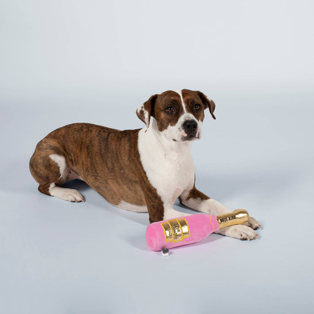 MUTT ROSE CHAMPAGNE PLUSH DOG TOY