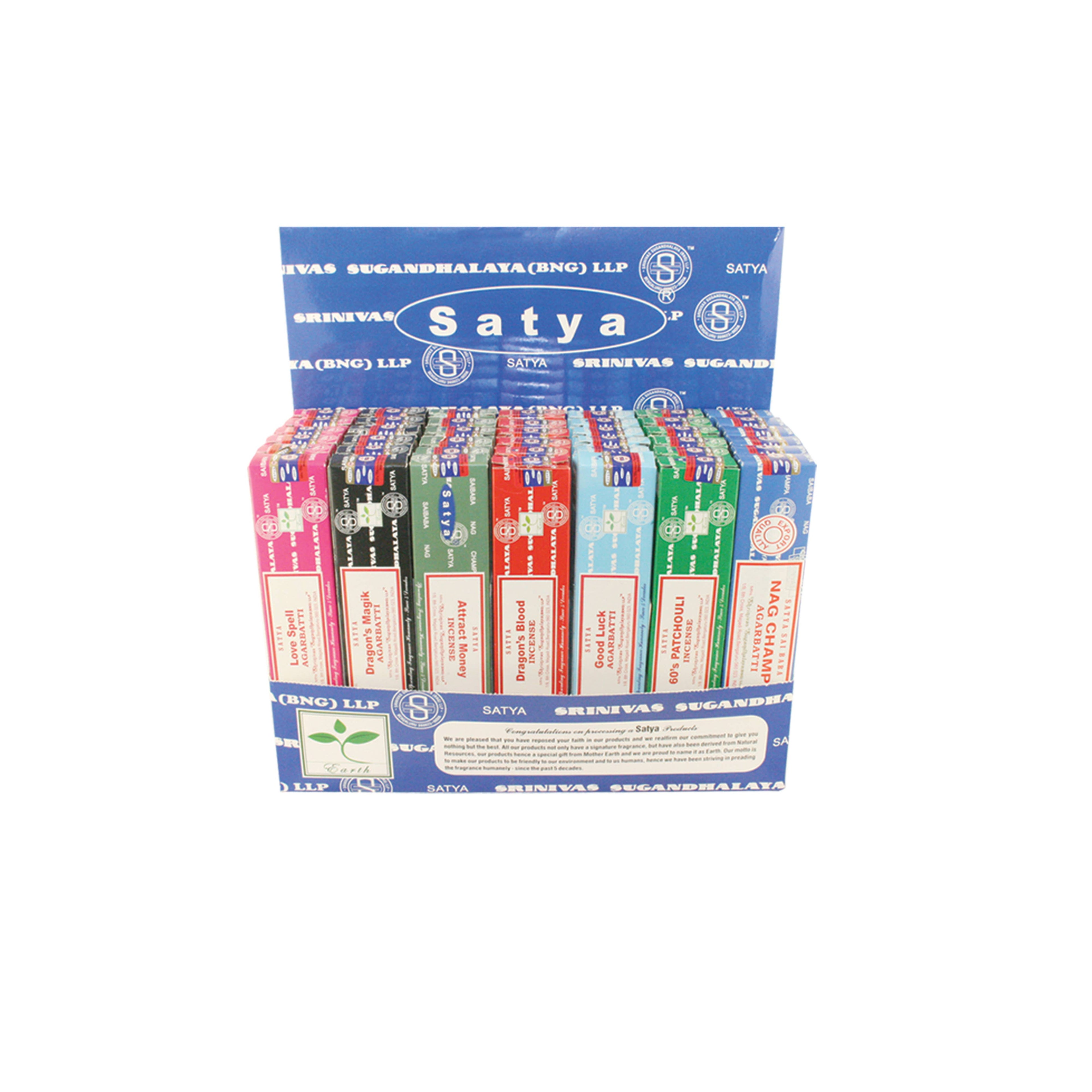 Incense Sticks Assorted Display - Satya Nag Champa (42)
