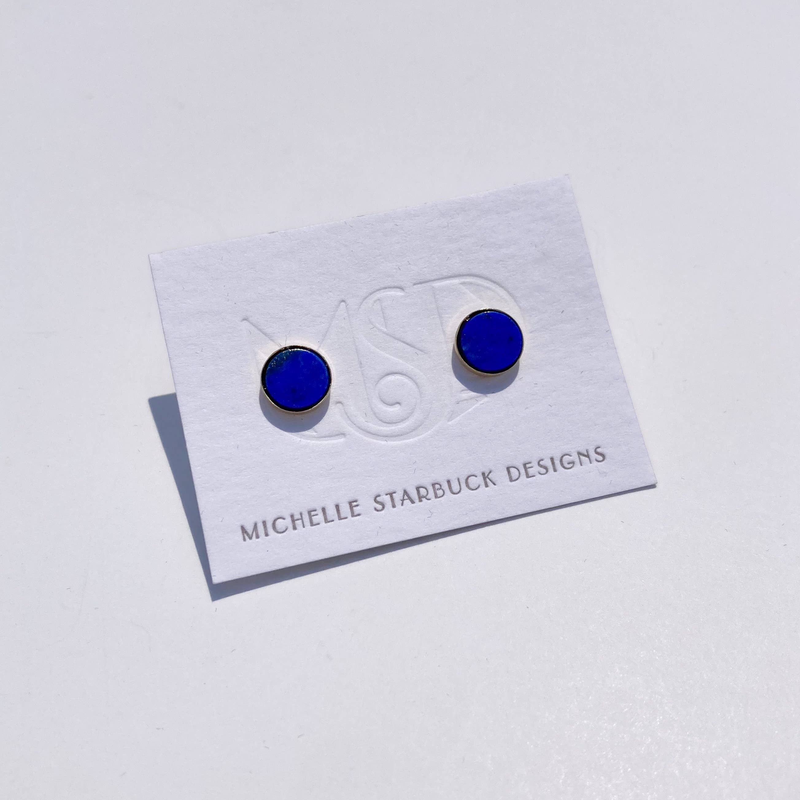 Lapis Circle Studs