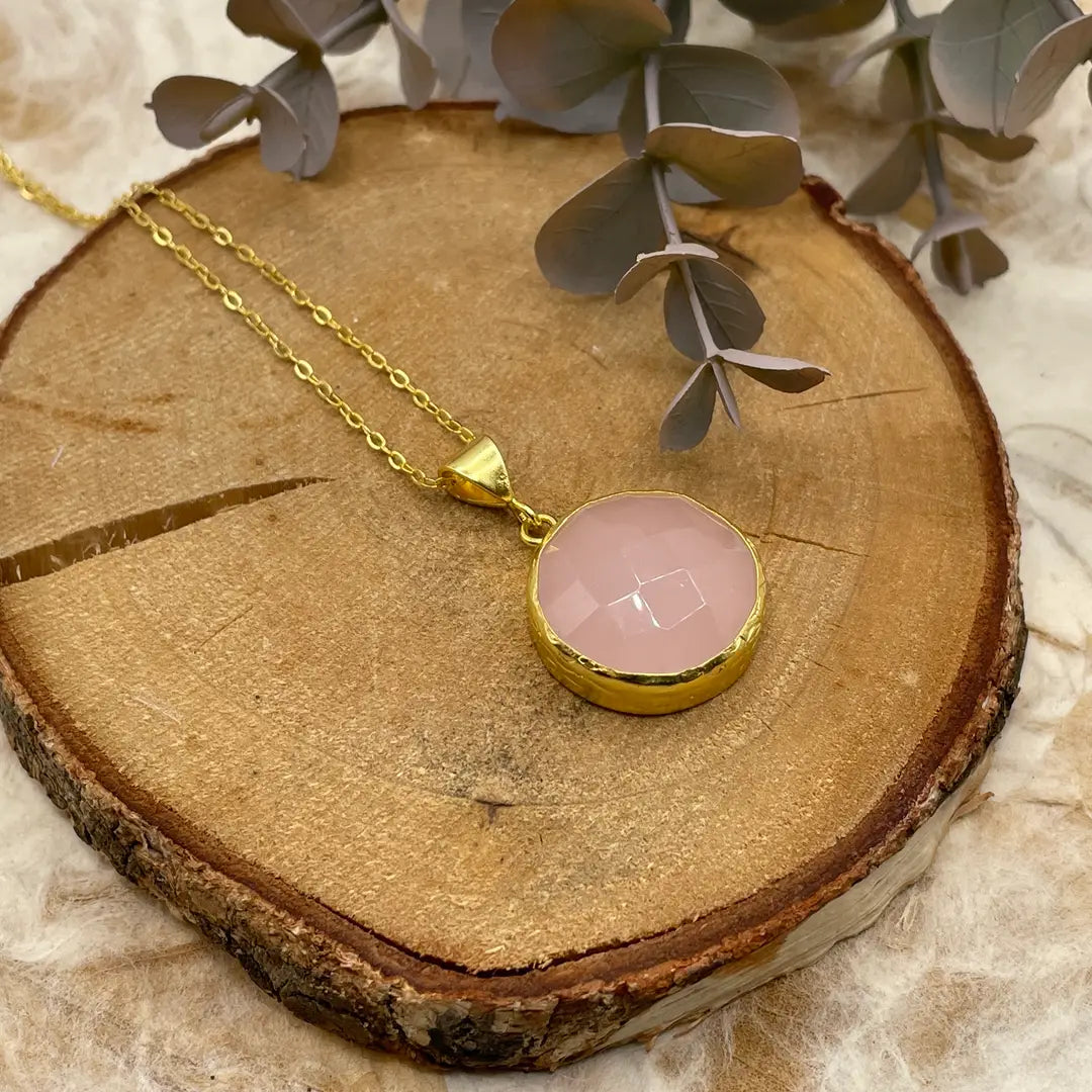Circle Stone Necklace