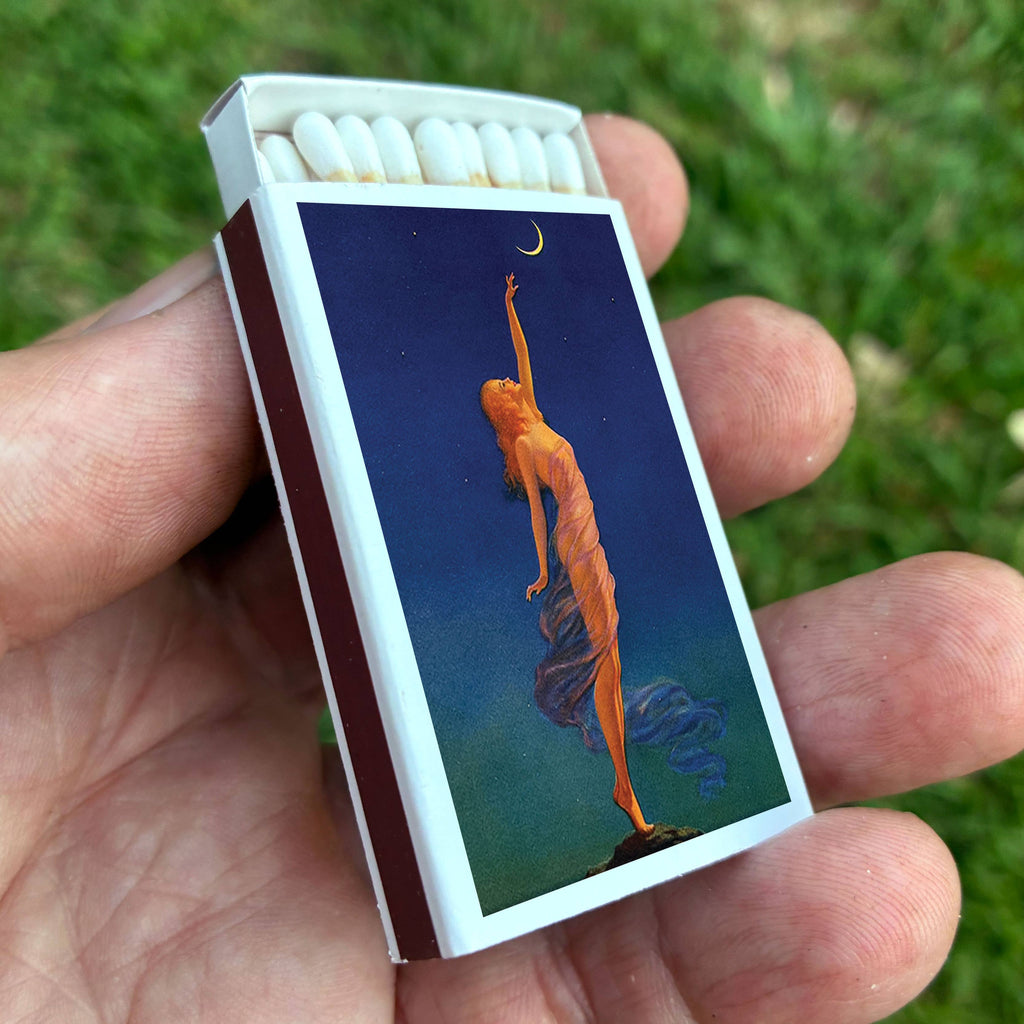 Matches • Art • Reach for the Moon • Home Decor for Candles