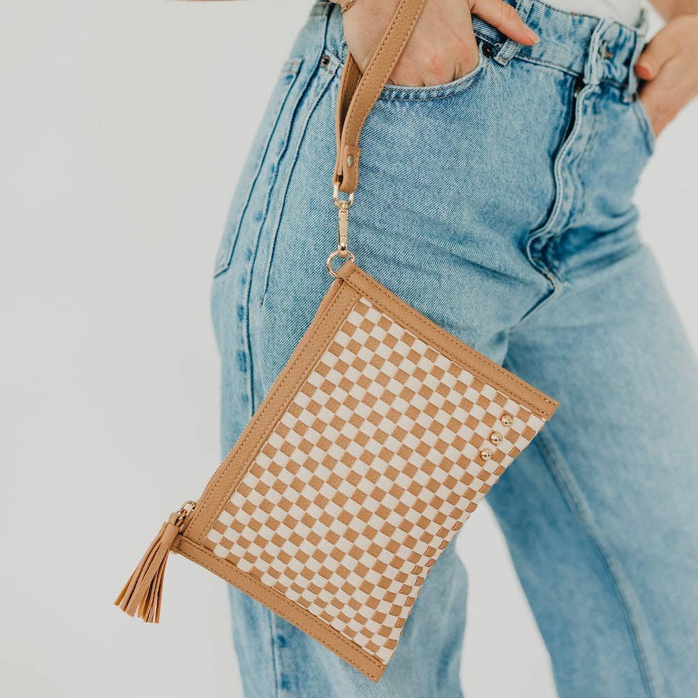 Veda Woven Crossbody and Clutch Bag