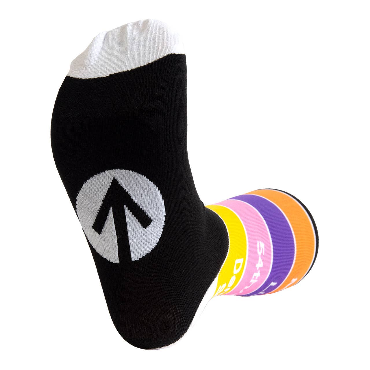 Train Line Dress Socks: S