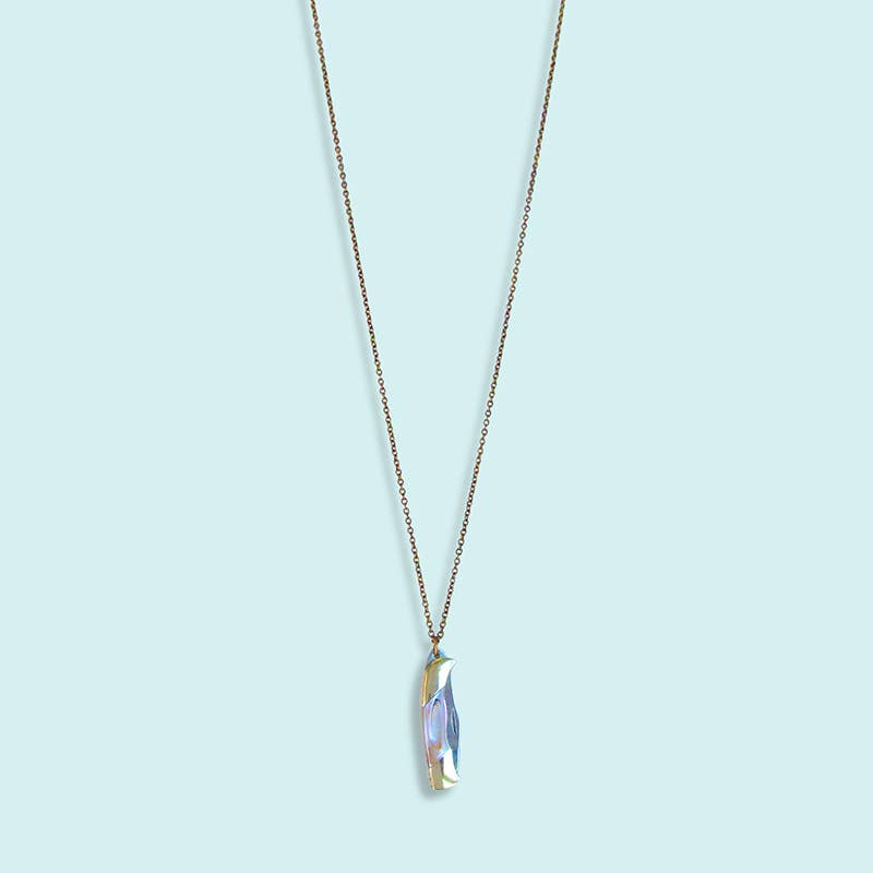 Shell Handled Knife Necklace: Mother-of-Pearl