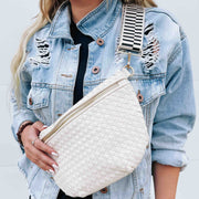 Westlyn Woven Bum Bag: Denim Blue