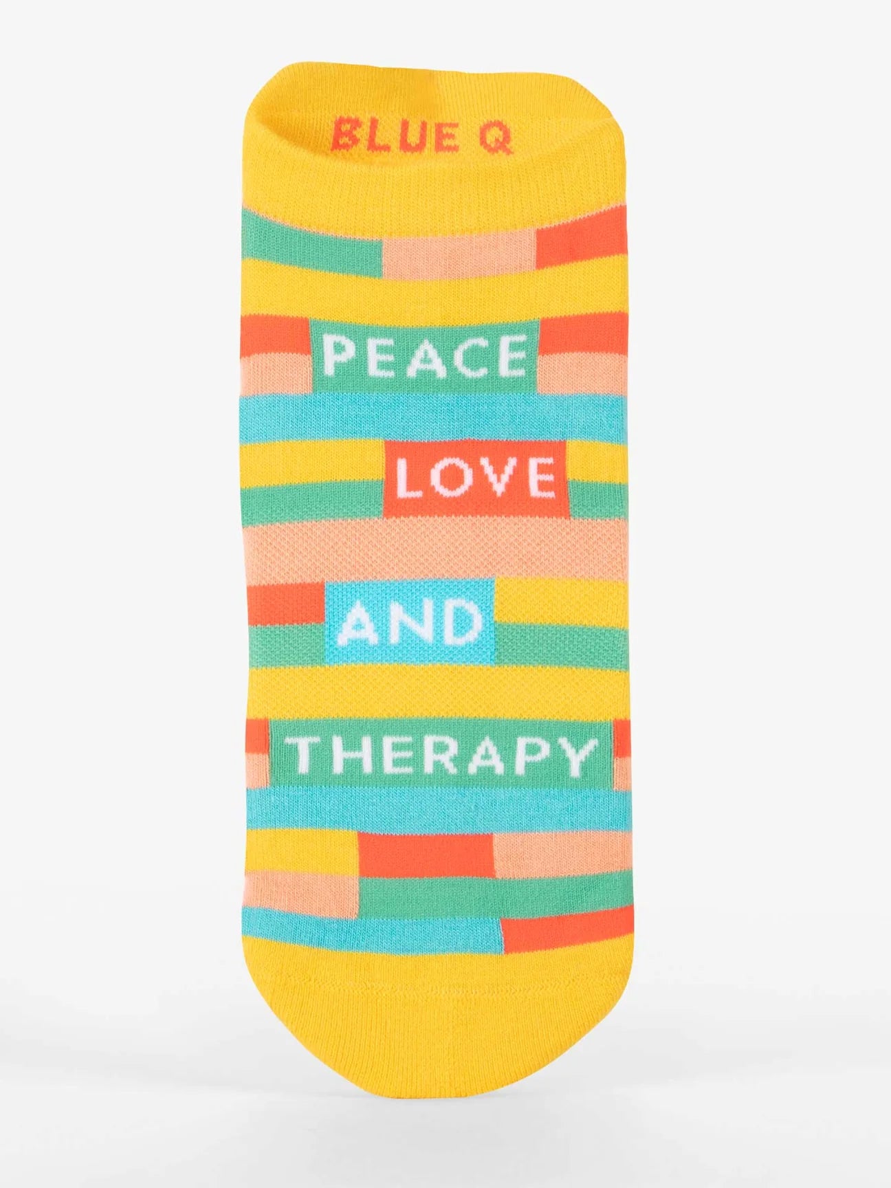 Peace Love and Therapy Sneaker Socks