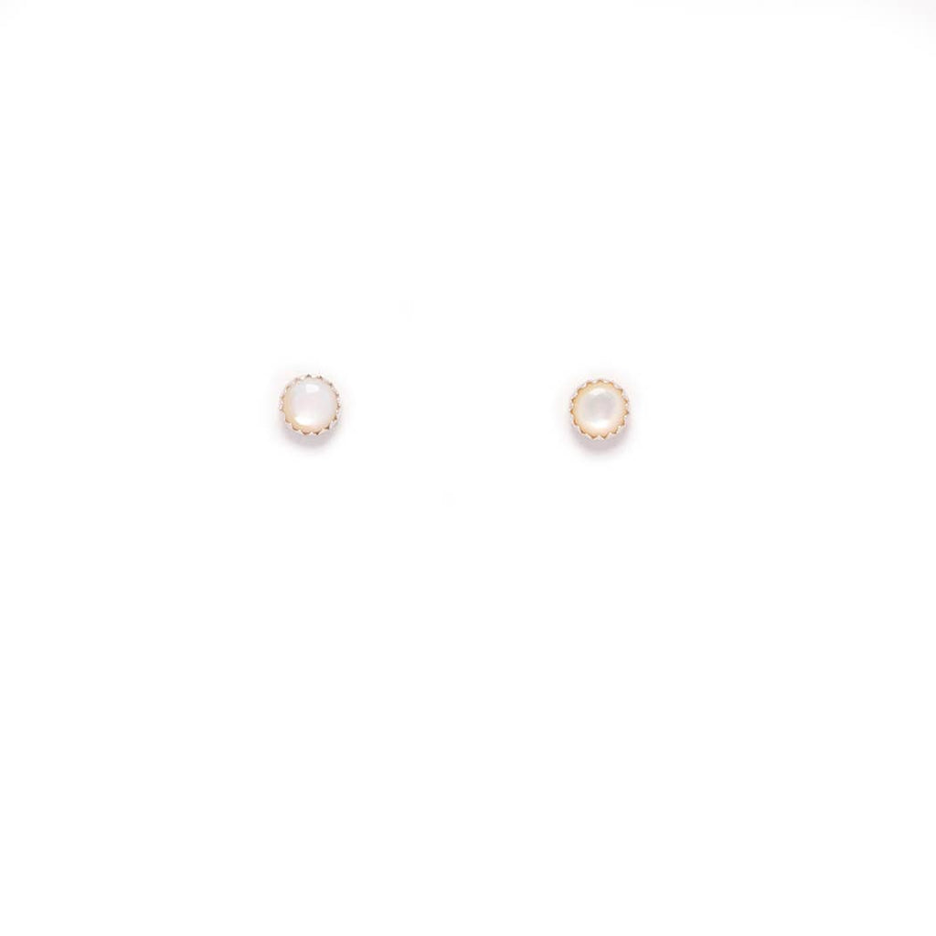 Silver Mother of Pearl Studs