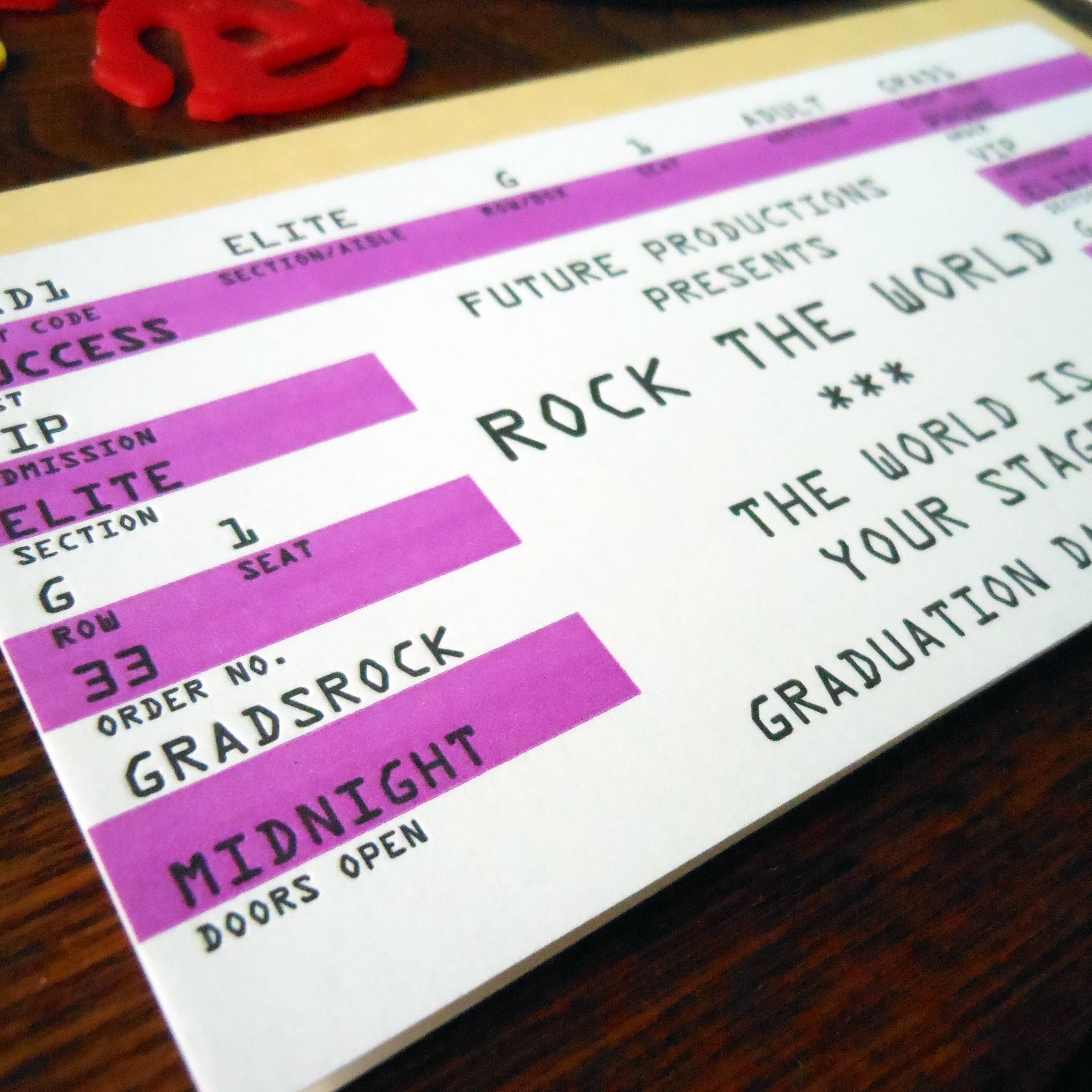 Grad Rock Ticket