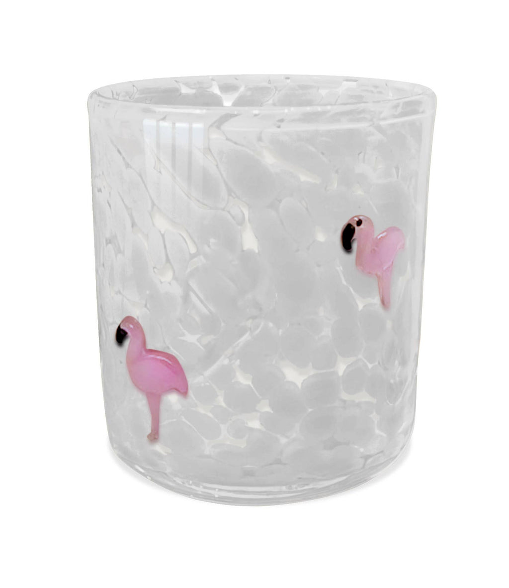 Pink Flamingo 12 oz Confetti Candle