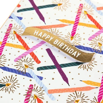 Candles Happy Birthday Card