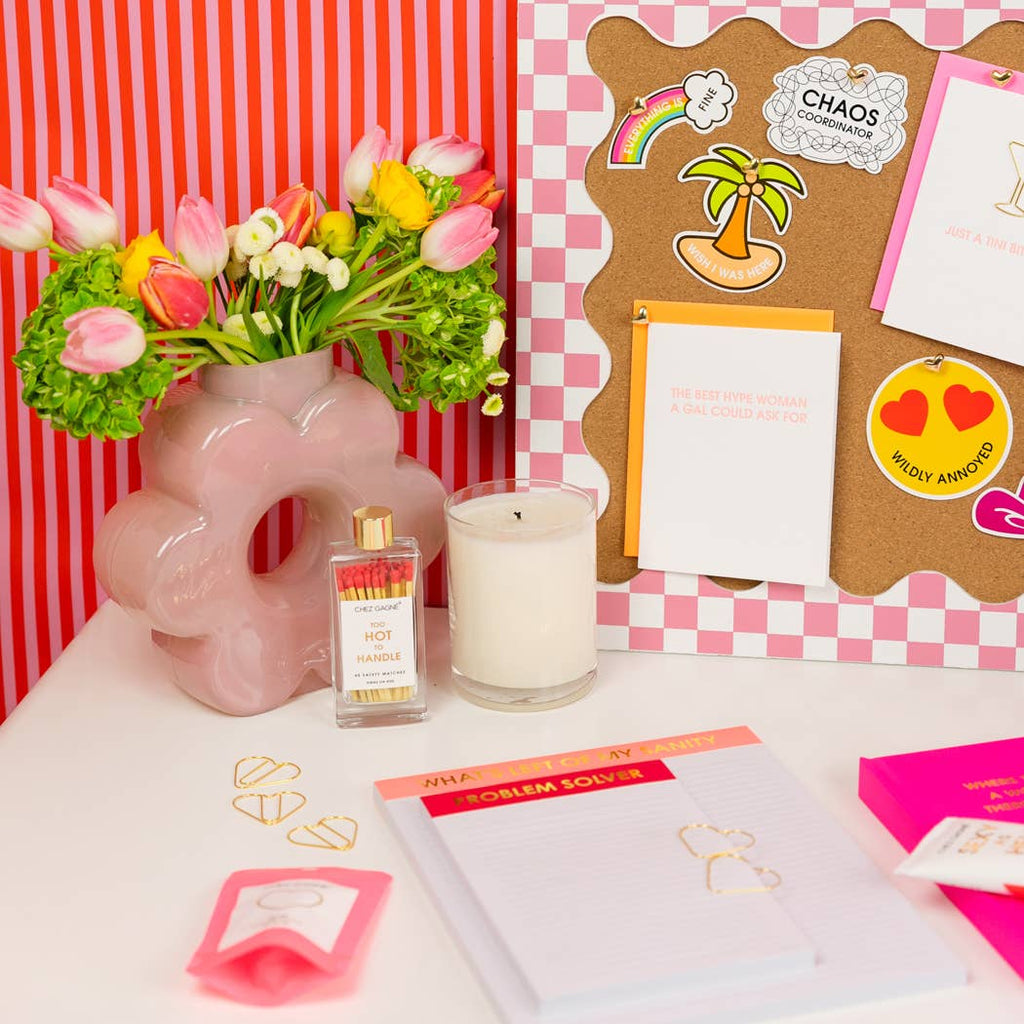 Too Hot To Handle - Glass Bottle Safety Matches - Red