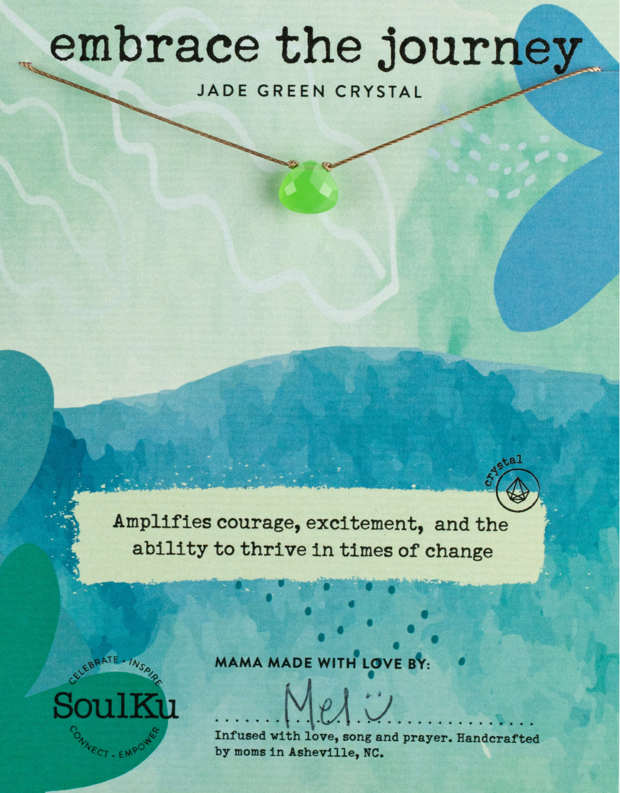 Jade Green Soul Shine Necklace for Embrace the Journey