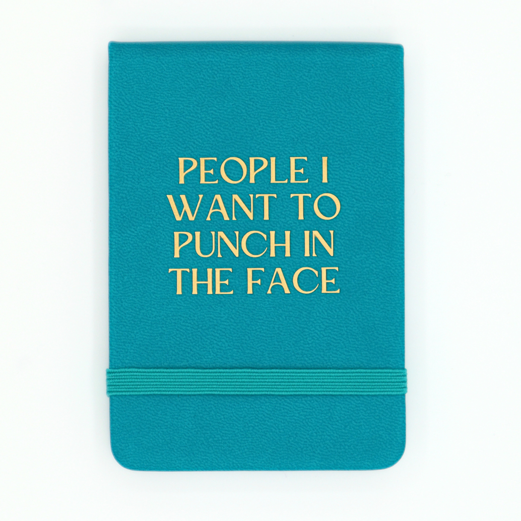 Leatherette Pocket Journal People I Want To Punch