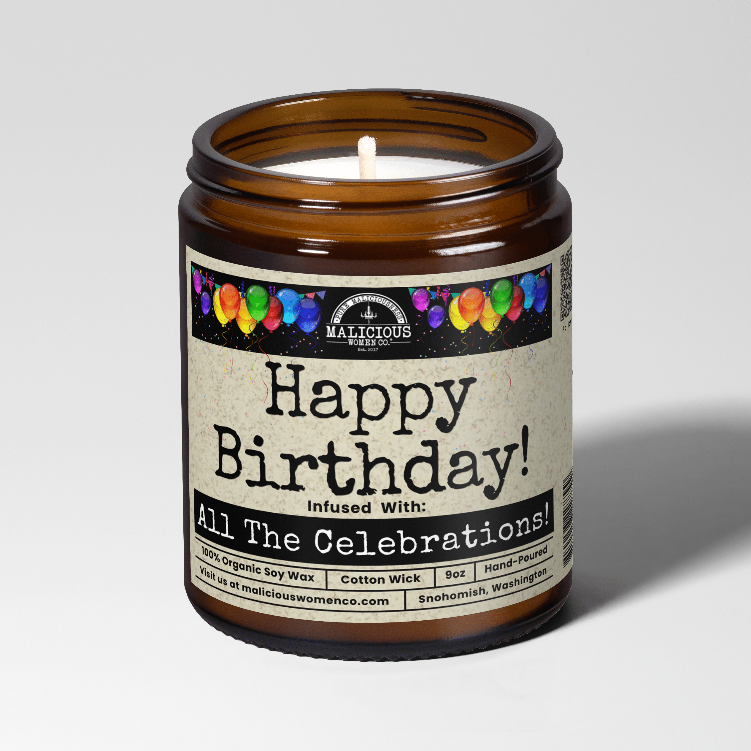 Happy Birthday | 9oz Funny Candle | Malicious Women Co