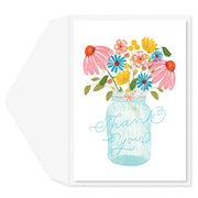 Mason Jar Thank You Card