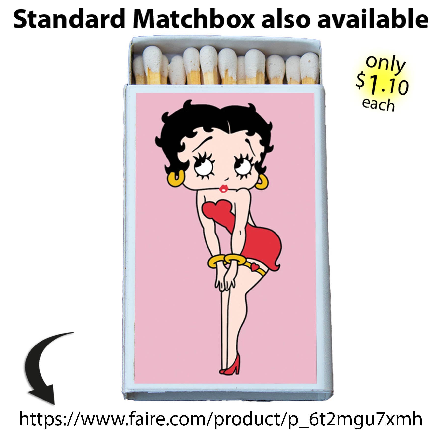 Matches • Movie Classic Wooden Matchbox  • Candle Accessory