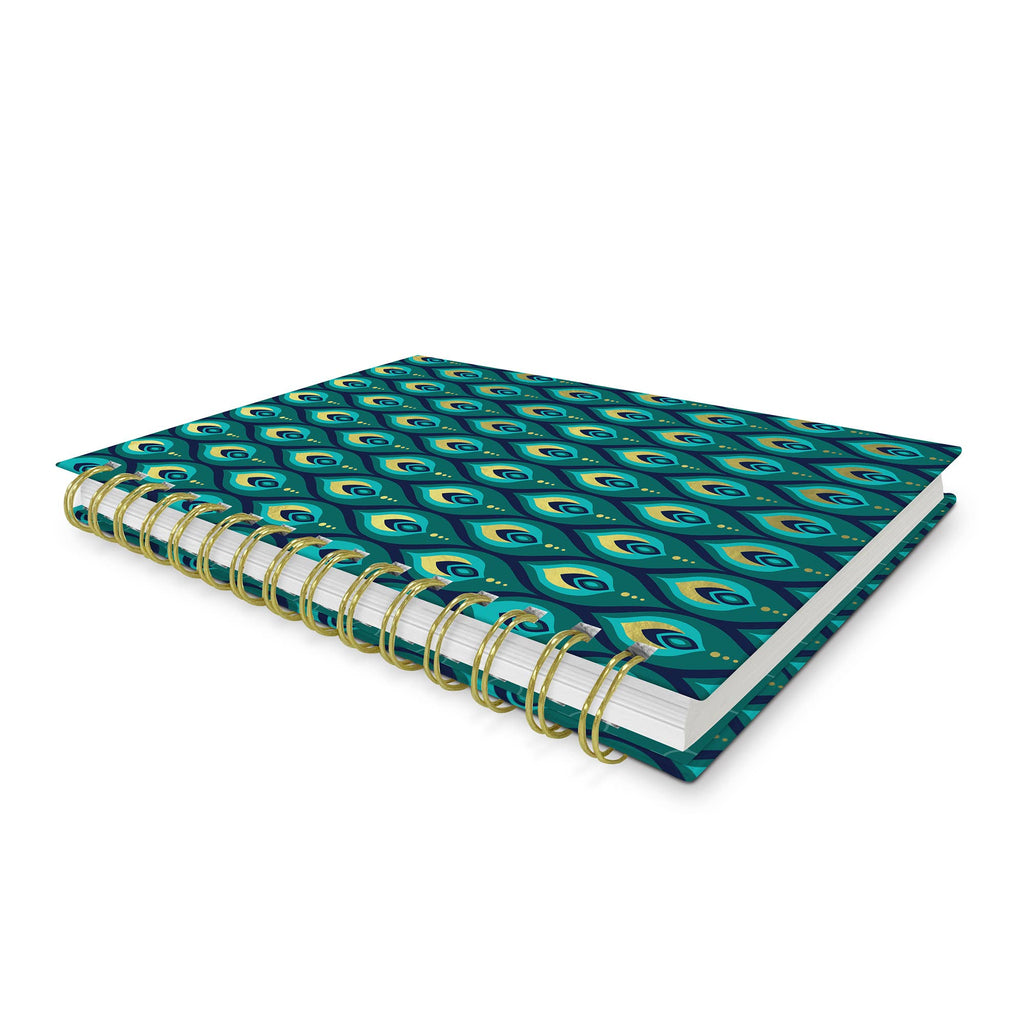 Cascading Plumes Oliver Notebook with Pen Pocket