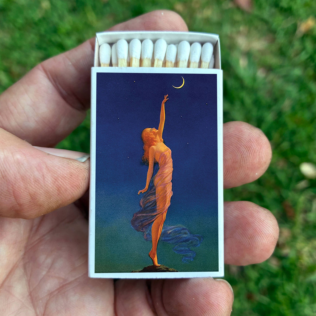 Matches • Art • Reach for the Moon • Home Decor for Candles