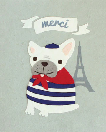 Merci Bulldog - Thank you card