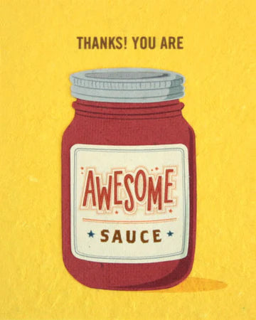 Awesome Sauce - Thank you card