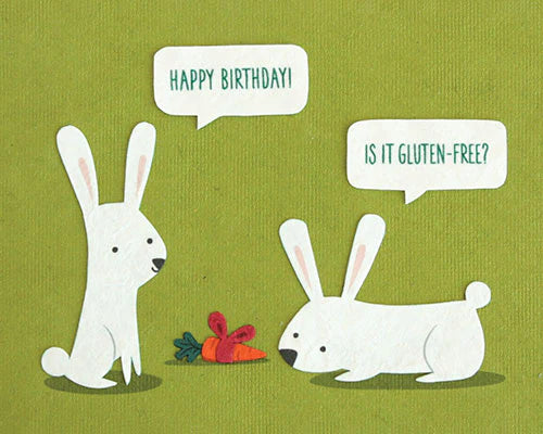 Gluten Free Birthday Card