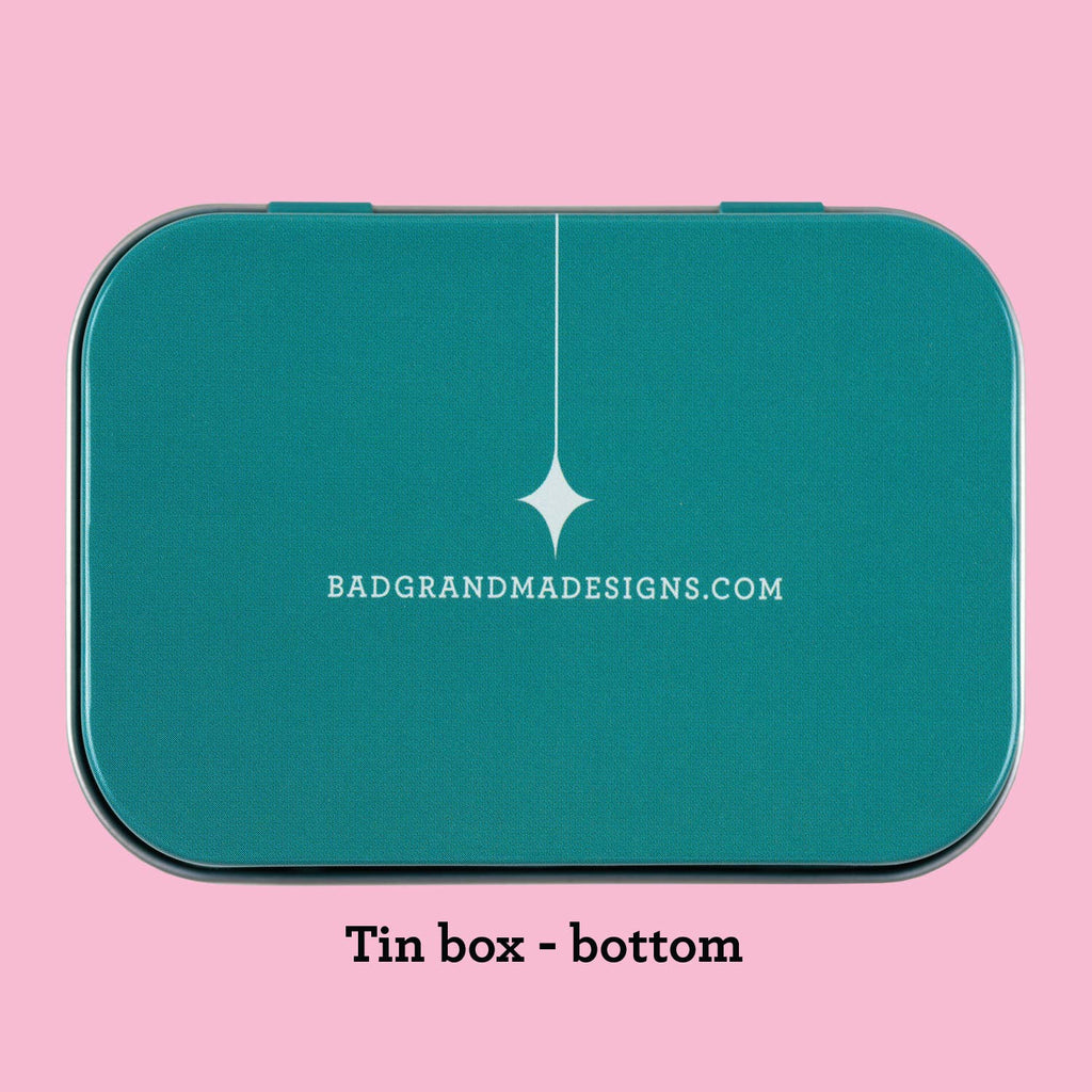 Very Important Shit stash tin - purse-size food-safe tin box