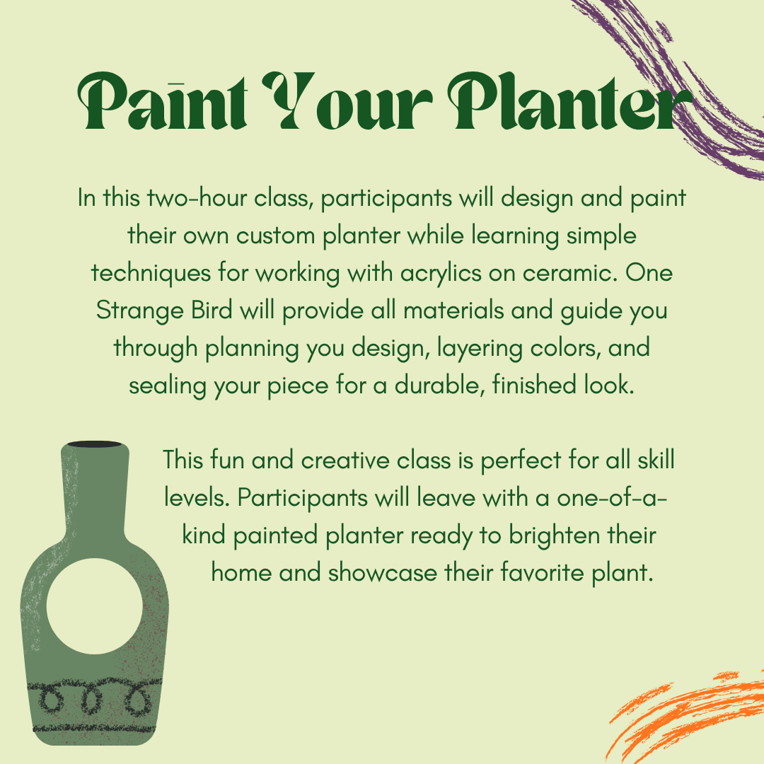Paint Your Planter Workshop