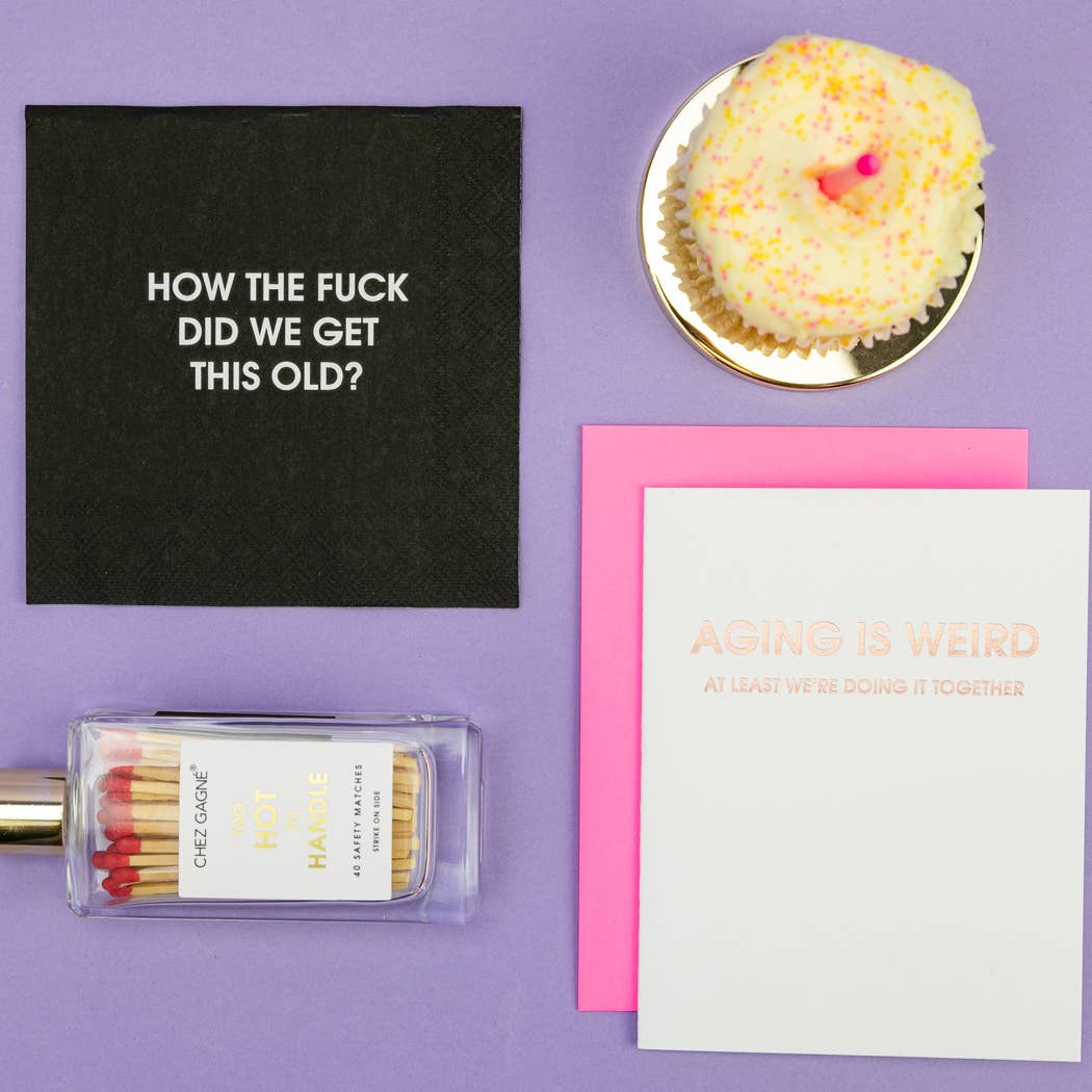 Too Hot To Handle - Glass Bottle Safety Matches - Red