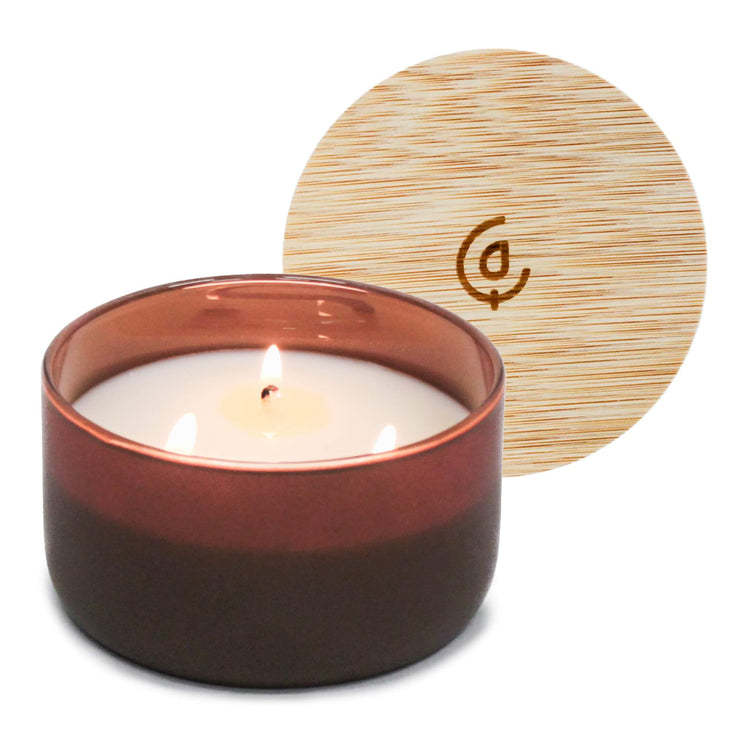 Mahogany + Cashmere - 7 Ounce Three Wick Soy Candle