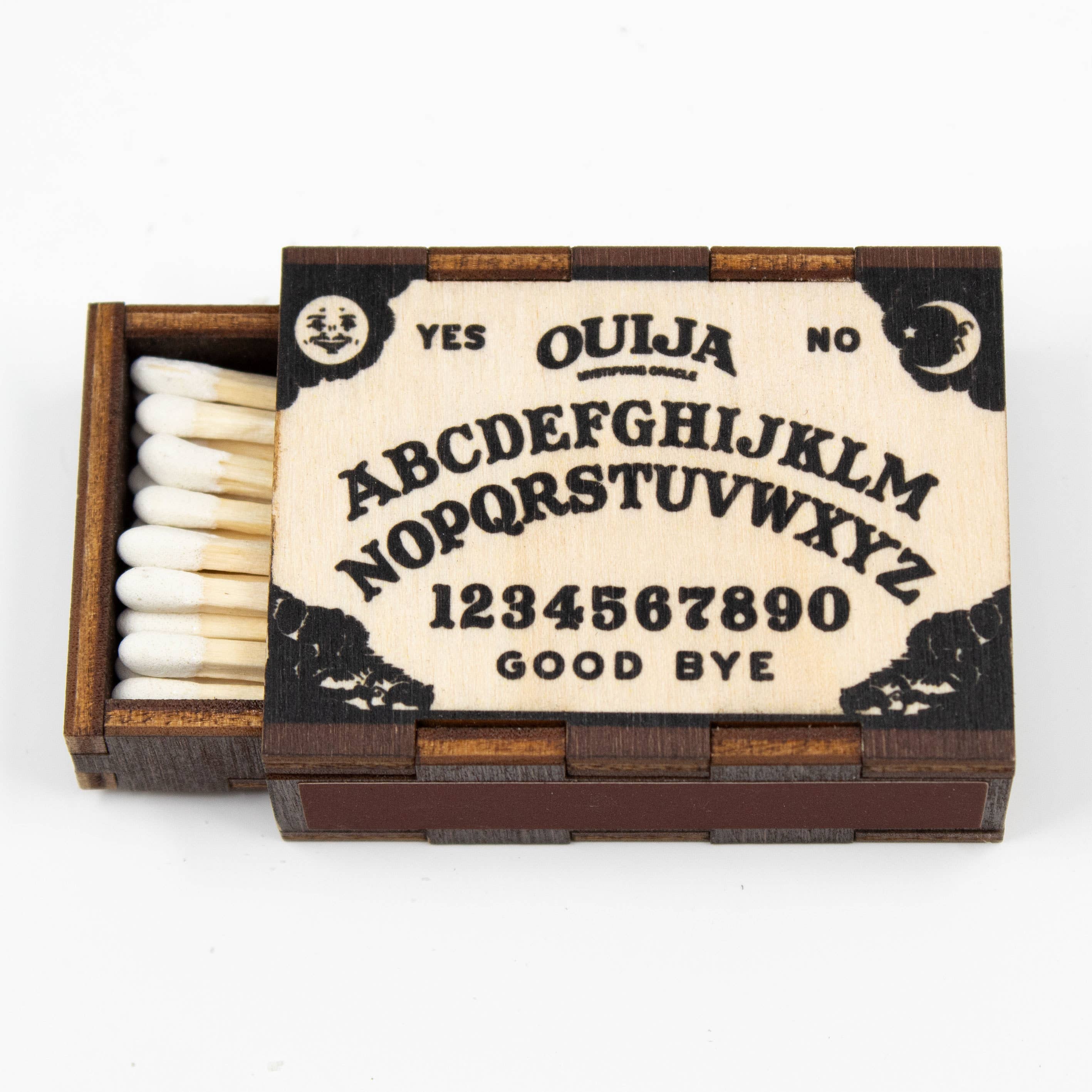 Wooden Matchbox • Ouija Board Matches • Candle Accessory