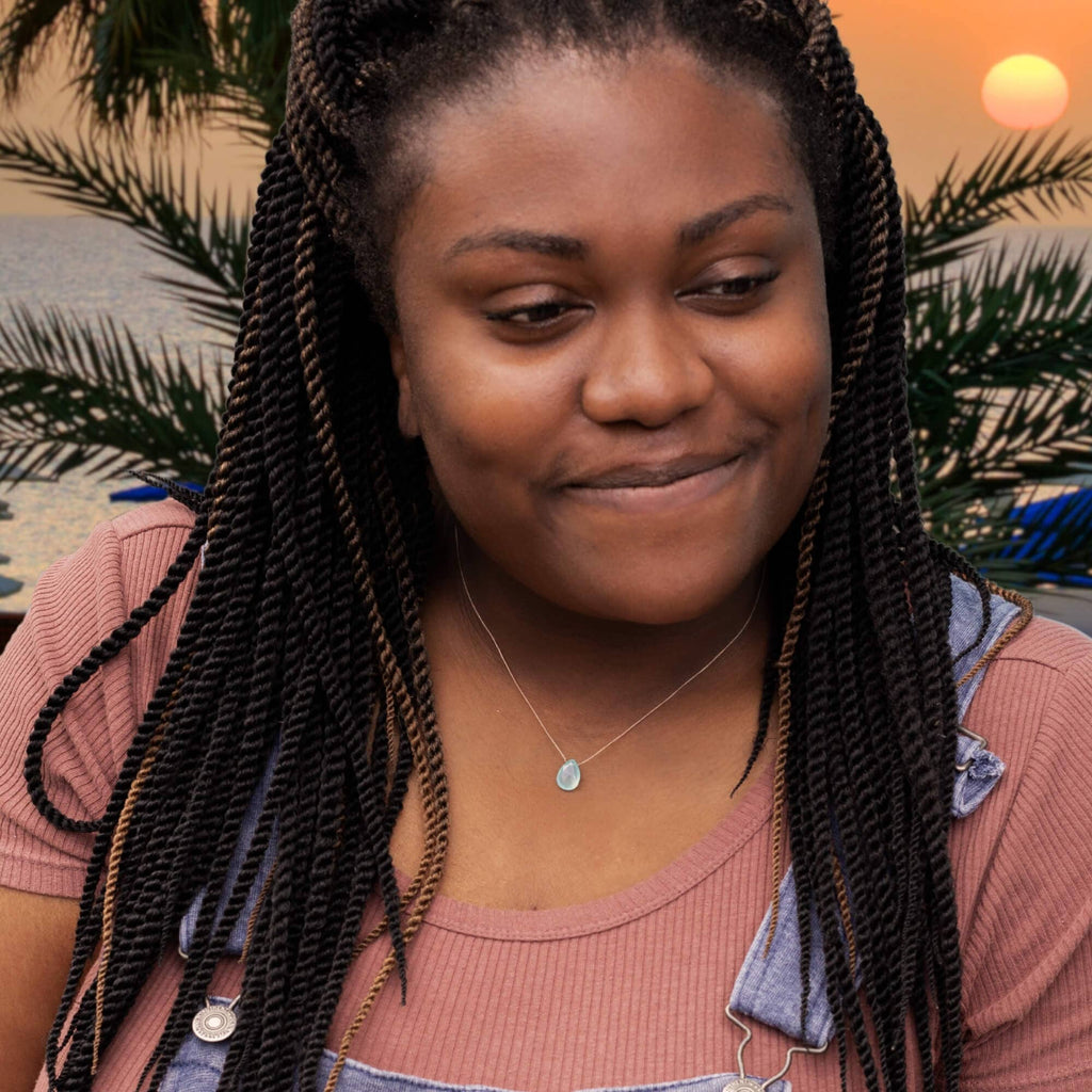 Aqua Chalcedony Blissful Beach Necklace for Paradise Found