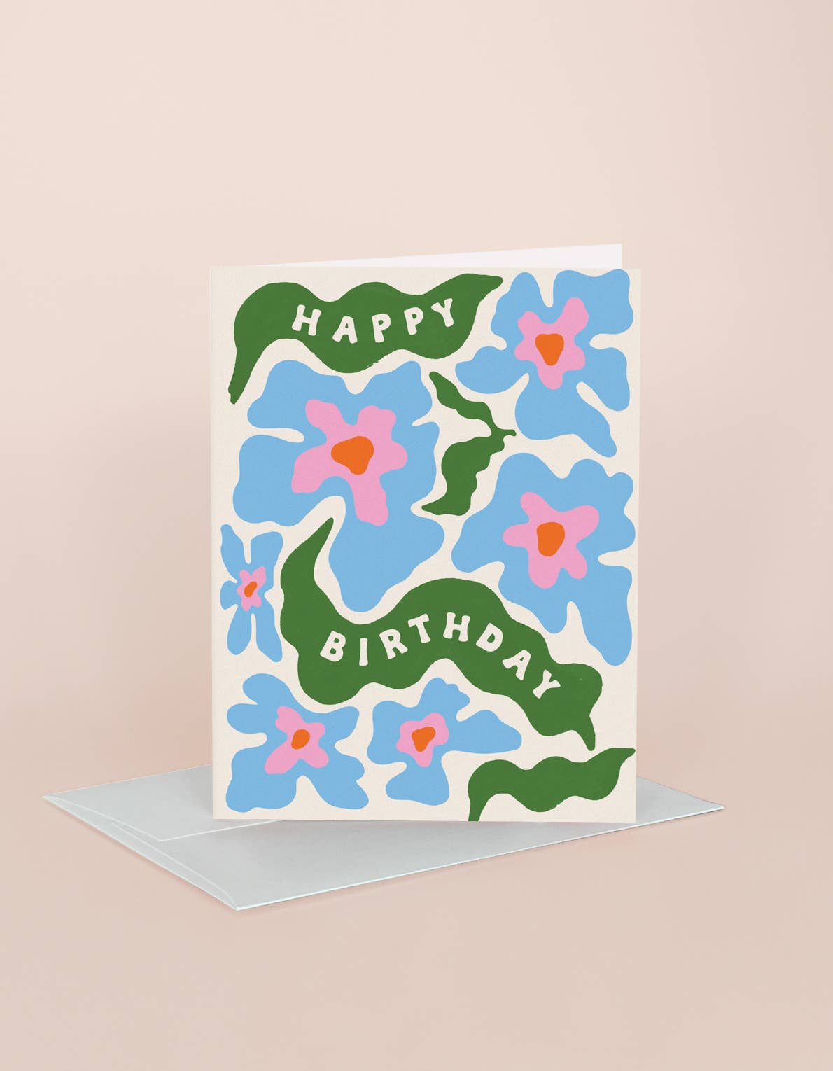 Trippy Daisies Birthday Greeting Card