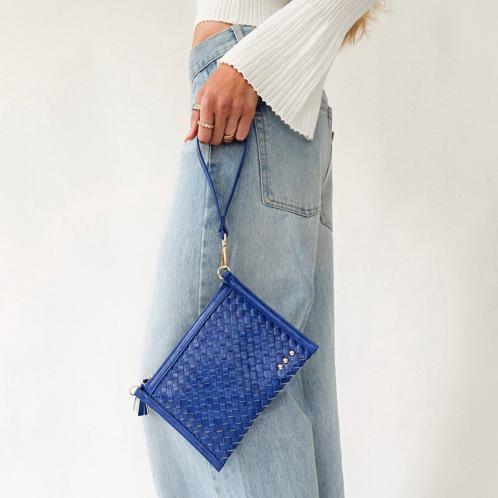 Veda Woven Crossbody and Clutch Bag