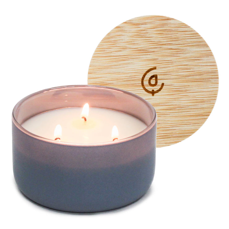 Charcoal + Sandalwood - 7 Ounce Three Wick Soy Candle