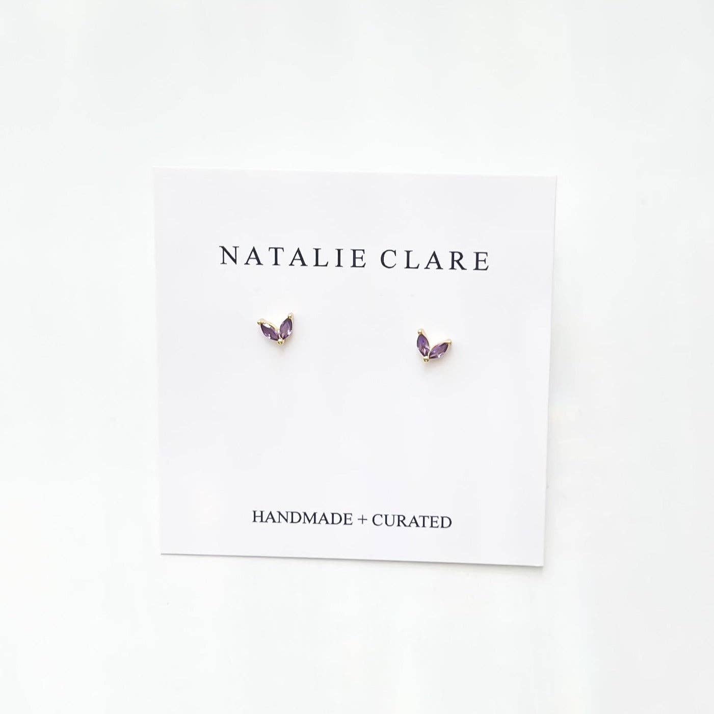 Lilac Winged Earrings