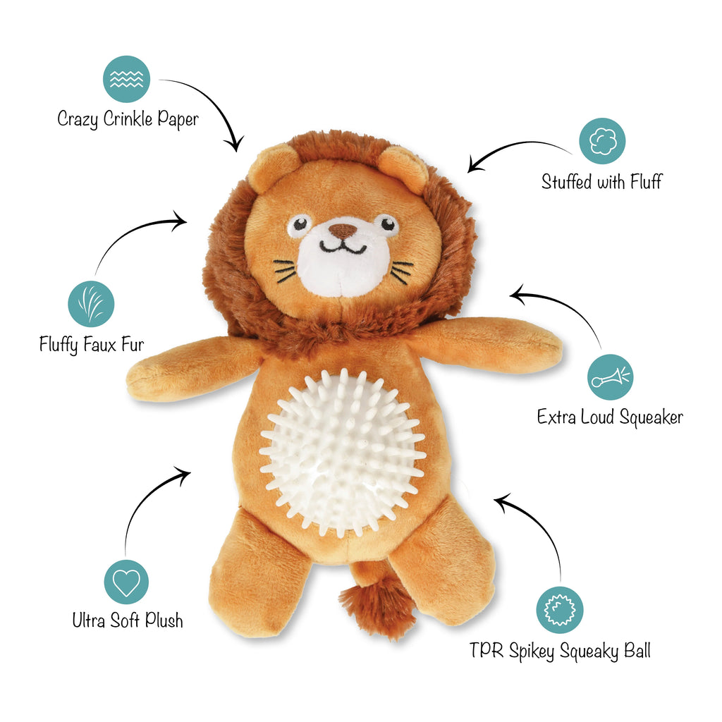 CAN'T BE TAMED PLUSH/SPIKEY BALL TOY