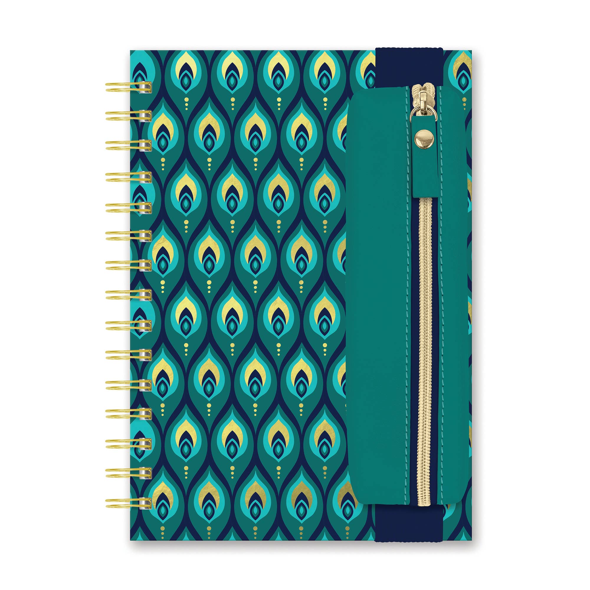 Cascading Plumes Oliver Notebook with Pen Pocket