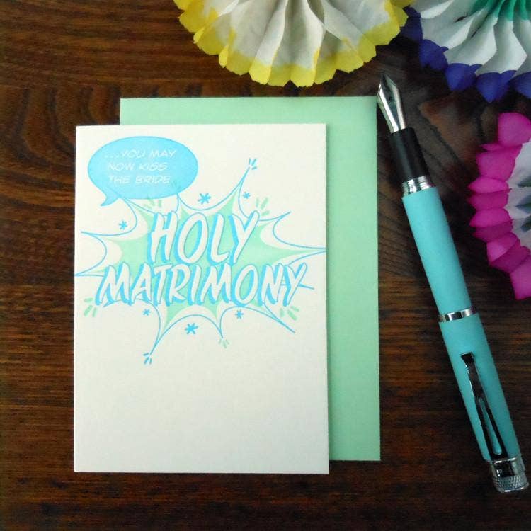 Comic Book Style Holy Matrimony